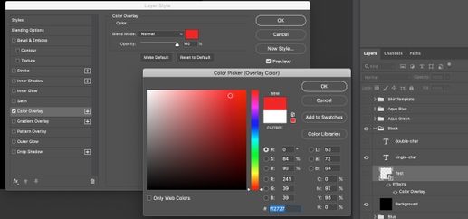 How to Selectively Apply Colour to the Logo Using Color Overlay