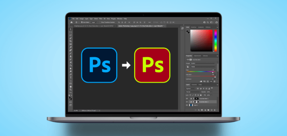 How to Change the Colour of a Logo in Photoshop
