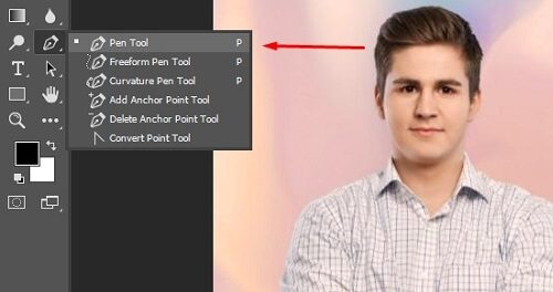 remove background using Photoshop Pen Tool 
