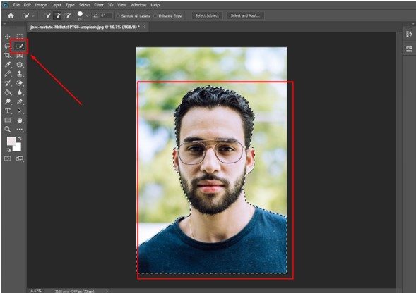 Photoshop and search for the Quick Selection Tool