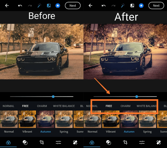 Applying Filters to Edit Car Photos On Andriod