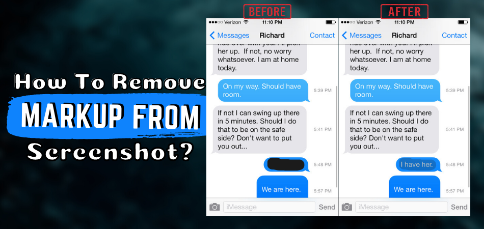 How To Remove Markup From Screenshot