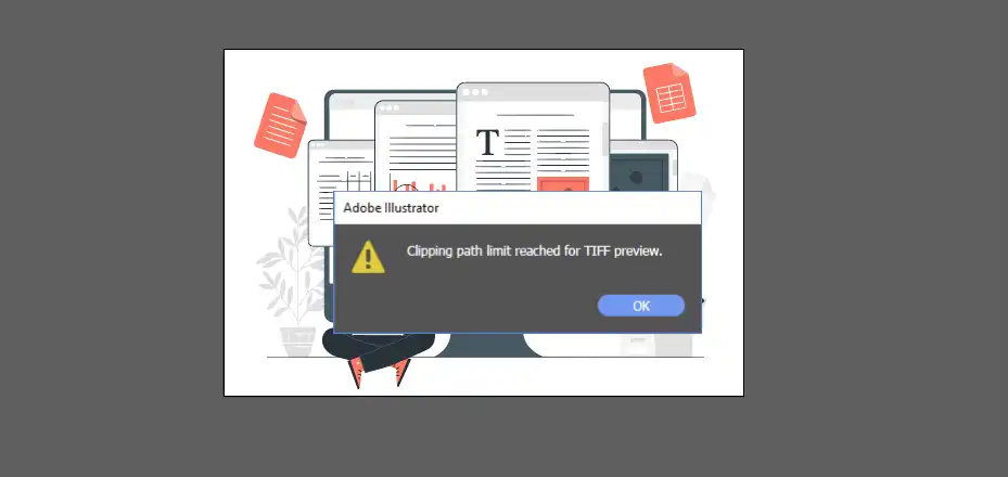 Clipping Path Limit Reached for TIFF Preview