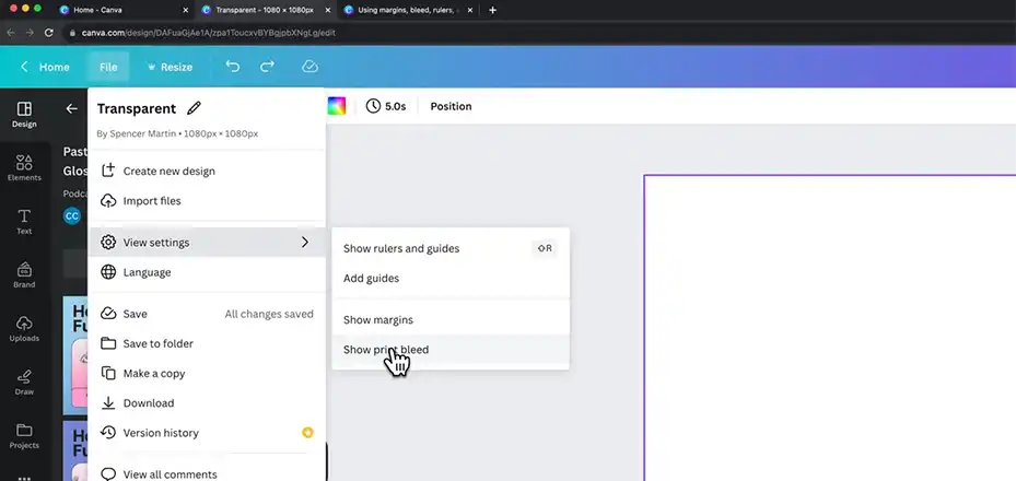 How to Add 3mm Bleed in Canva