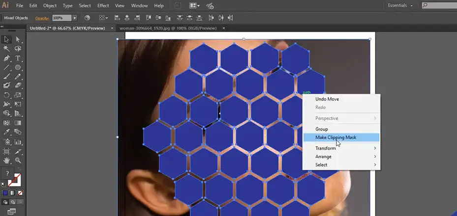 How to Make a Clipping Mask in Illustrator with Multiple Shapes