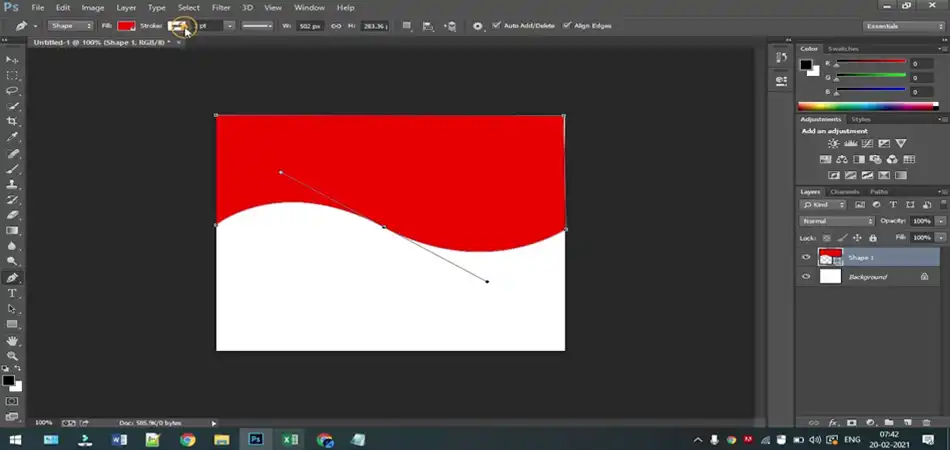 How to Make a Curved Line in Photoshop