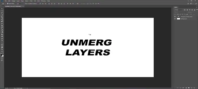 How to Unmerge Layers in Photoshop After Saving and Closing?