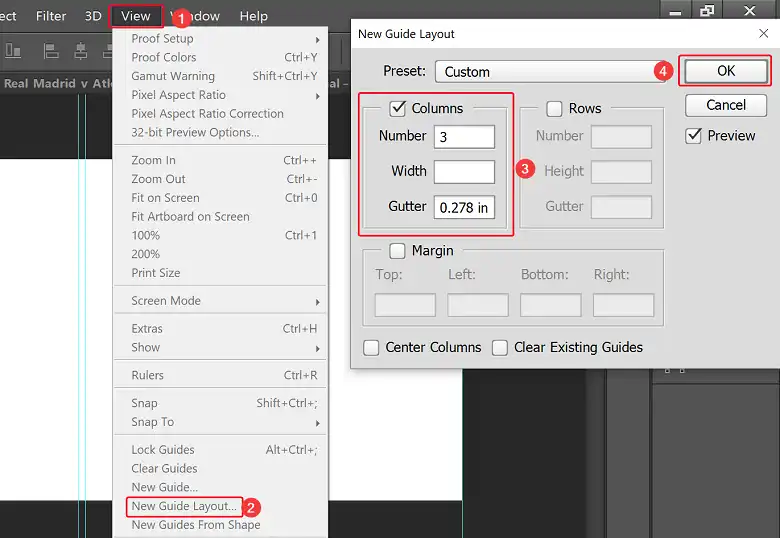Create a New Guide Layout