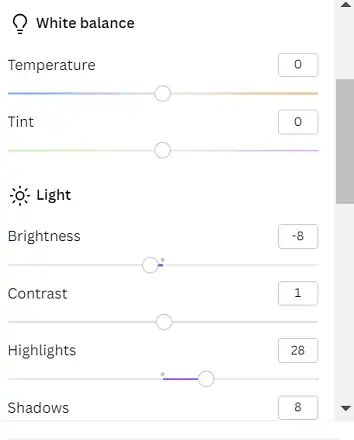 Use the Hue, Saturation, and Luminance Sliders