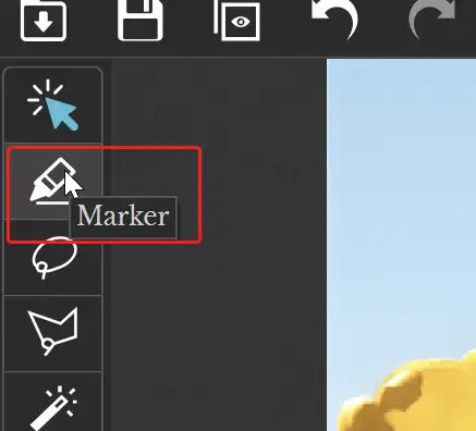 Select the “Marker Tool